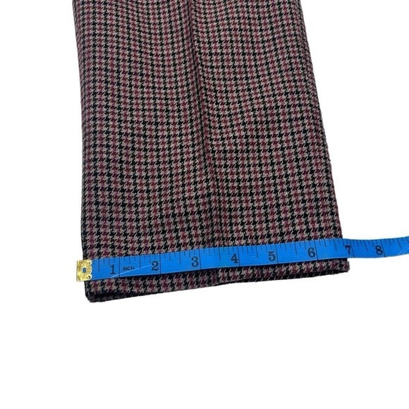 Veronica Beard Gemini Check Crop Pants Red Multi 6 - Picture 6 of 13